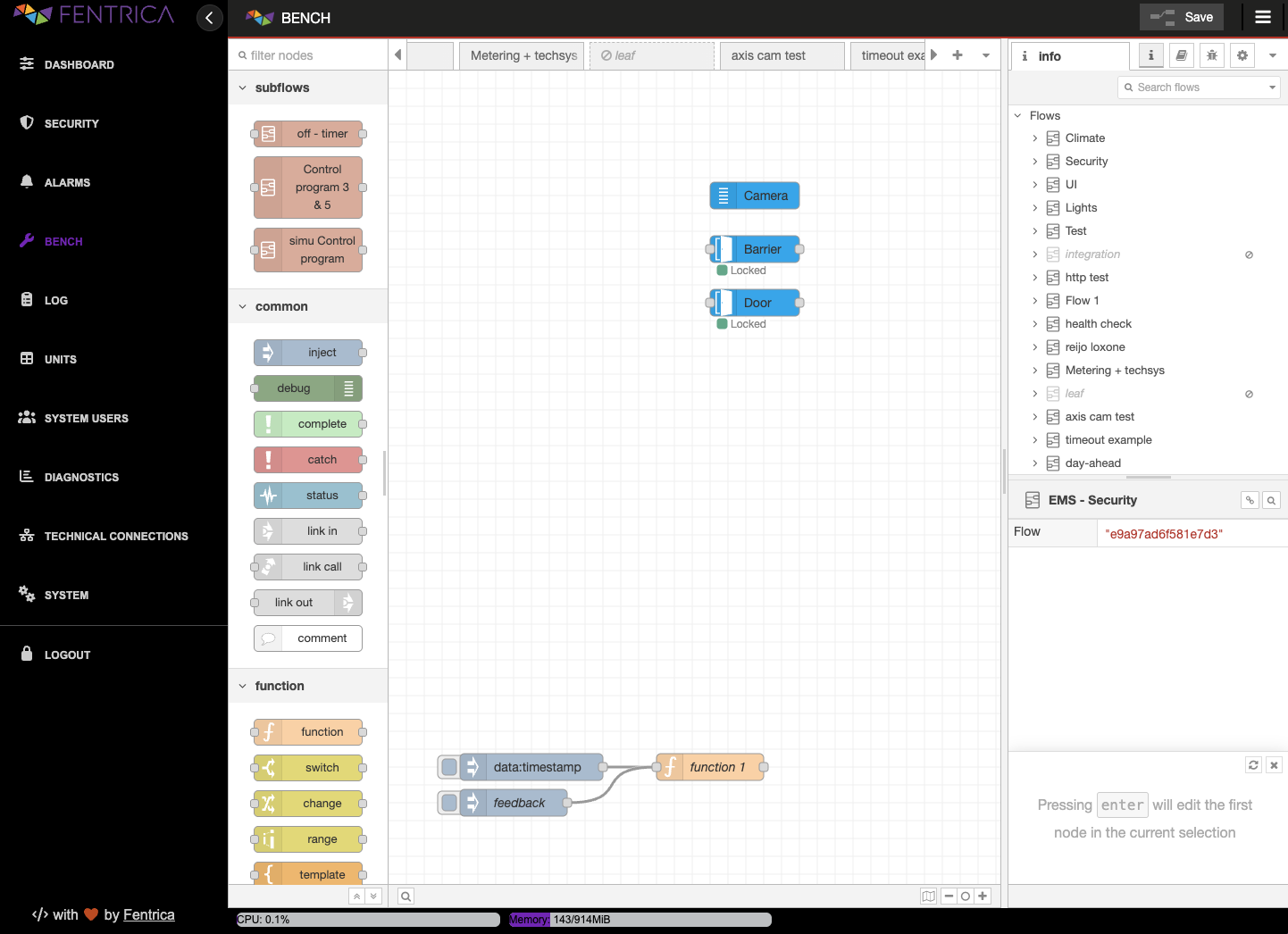 Configuration Bench Editor